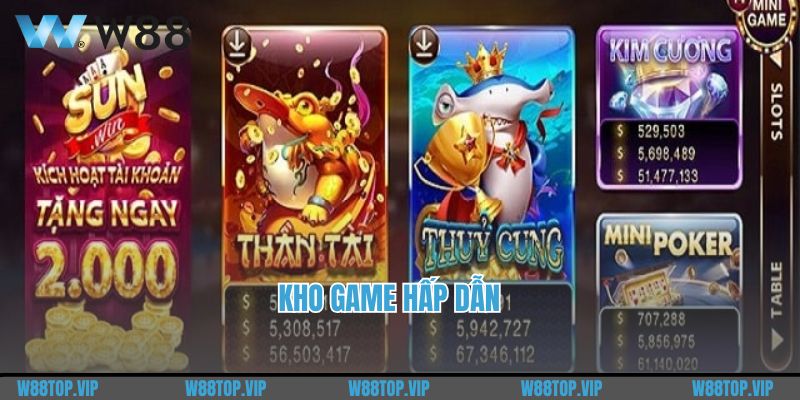 Kho game hấp dẫn