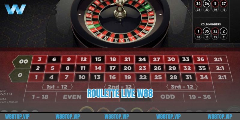 Roulette Live W88 - Loại Hình Giải Trí Có Sức Hút Nhất Năm 2025